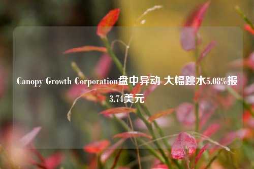 Canopy Growth Corporation盘中异动 大幅跳水5.08%报3.74美元