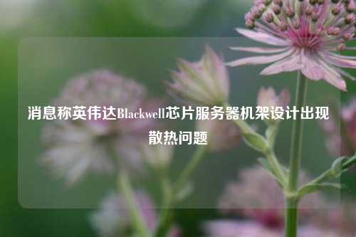 消息称英伟达Blackwell芯片服务器机架设计出现散热问题