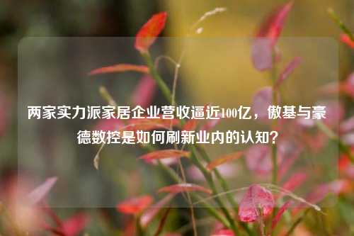 两家实力派家居企业营收逼近100亿，傲基与豪德数控是如何刷新业内的认知？